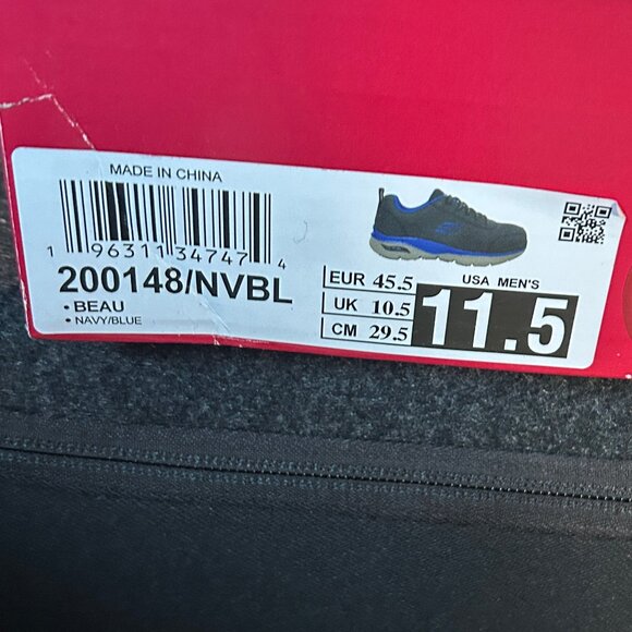 SKETCHERS  BEAU WORKSHOE , NAVY, SIZE 11.5 - Picture 5 of 5